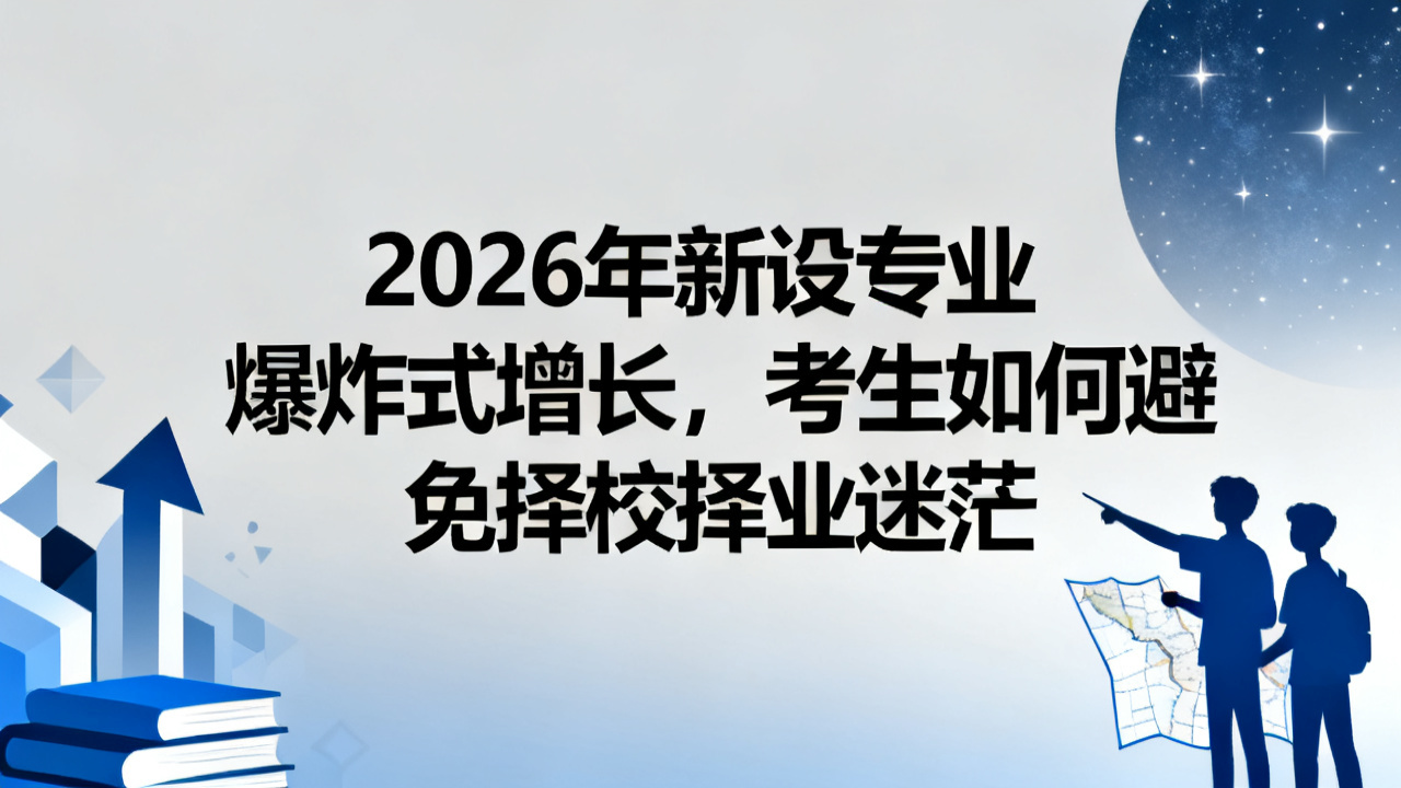 2026年新设专业爆炸式增长,考生如何避免择校择业迷茫
