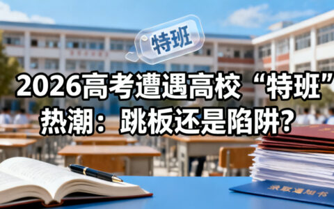 当高校“特班”席卷2026高考，你的选择是跳板还是陷阱？