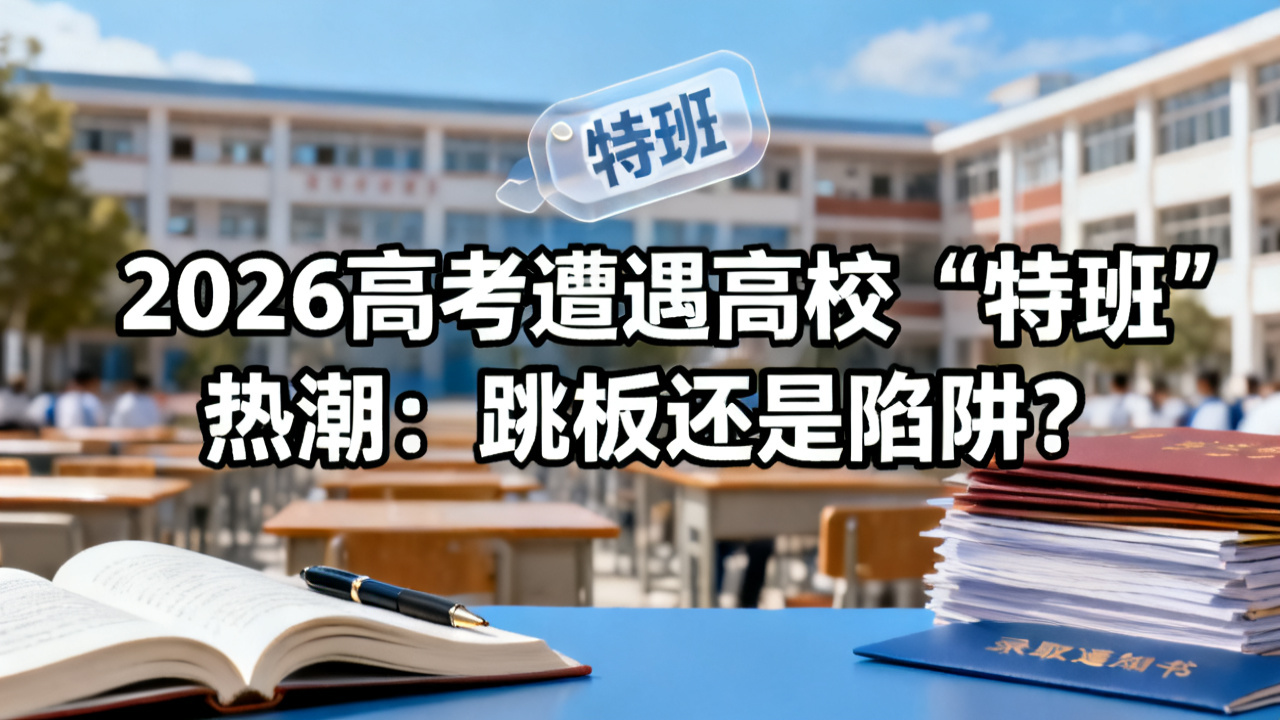 当高校“特班”席卷2026高考,你的选择是跳板还是陷阱?