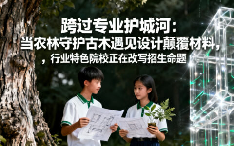 跨过专业护城河：当农林守护古木遇见设计颠覆材料，行业特色院校正在改写招生命题