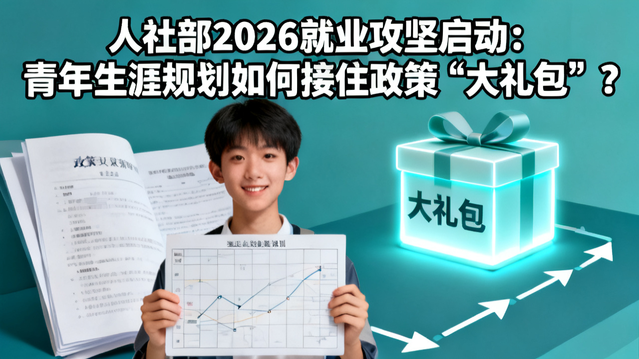 人社部2026就业攻坚启动:青年生涯规划如何接住政策“大礼包”?