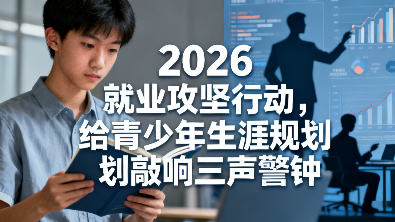 2026就业攻坚行动,给青少年生涯规划敲响三声警钟