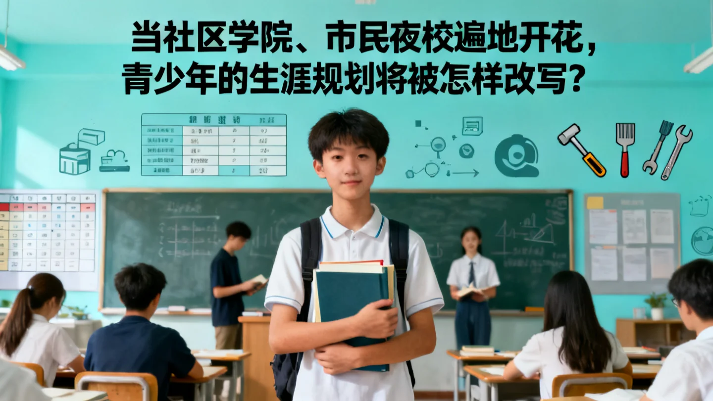 当社区学院、市民夜校遍地开花,青少年的生涯规划将被怎样改写?