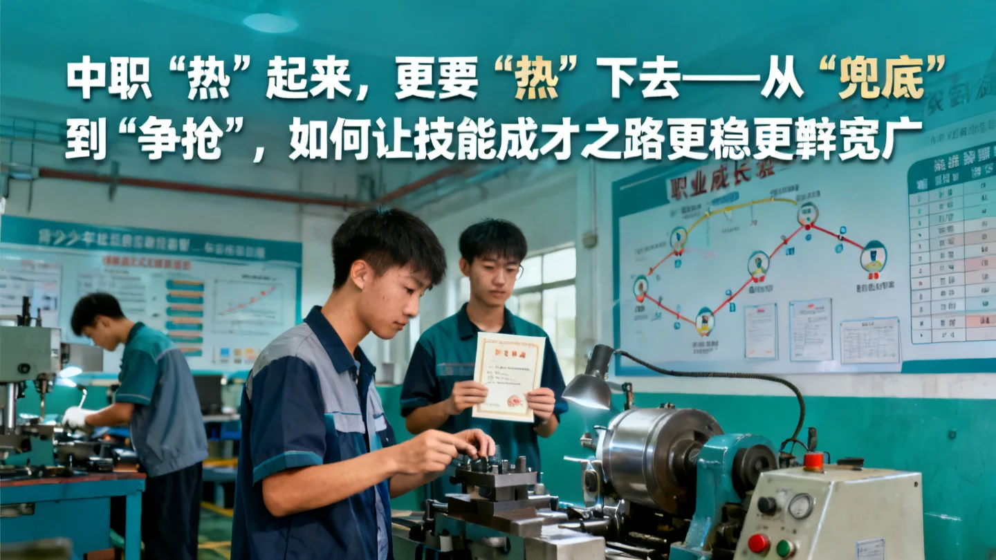 中职“热”起来,更要“热”下去——从“兜底”到“争抢”,如何让技能成才之路更稳更宽广