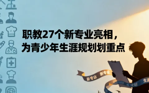 职教27个新专业亮相，为青少年生涯规划划重点