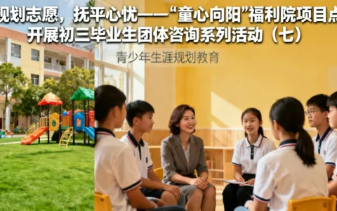 规划志愿，抚平心忧——“童心向阳”福利院项目点开展初三毕业生团体咨询系列活动（七）