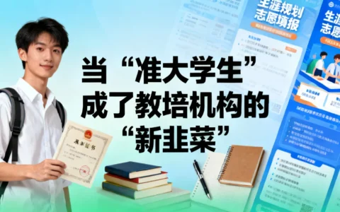 当“准大学生”成了教培机构的“新韭菜”