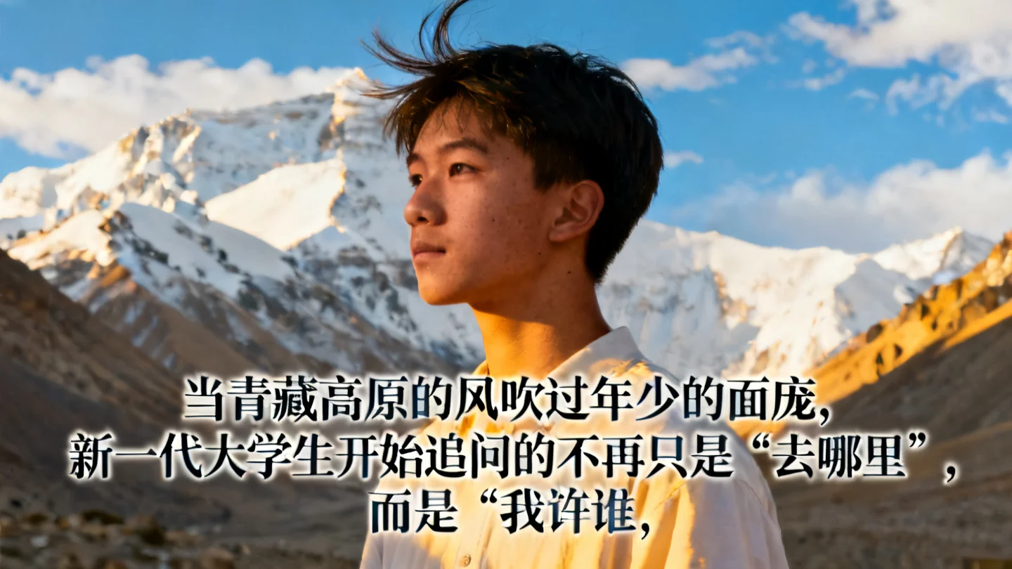 当青藏高原的风吹过年少的面庞,新一代大学生开始追问的不再只是“去哪里”,而是“我是谁”