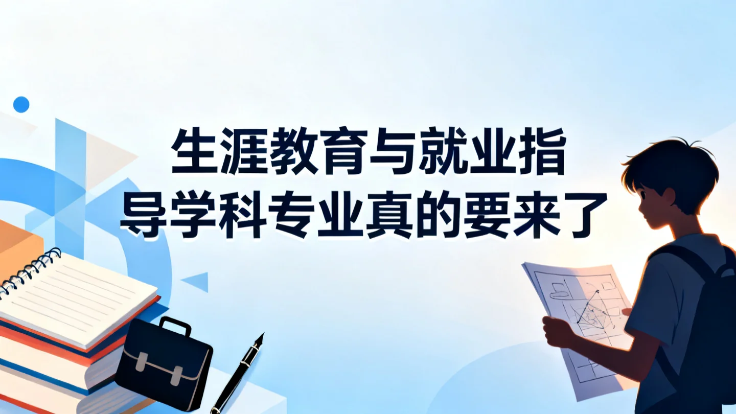 国务院明确,生涯教育与就业指导学科专业真的要来了