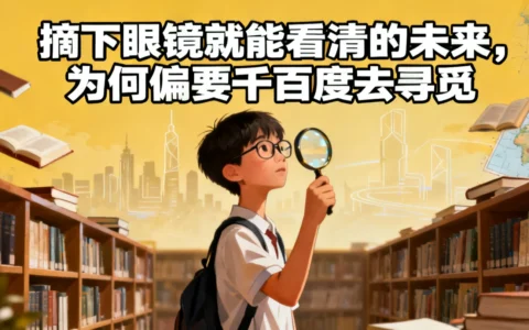 摘下眼镜就能看清的未来，为何偏要千百度去寻觅