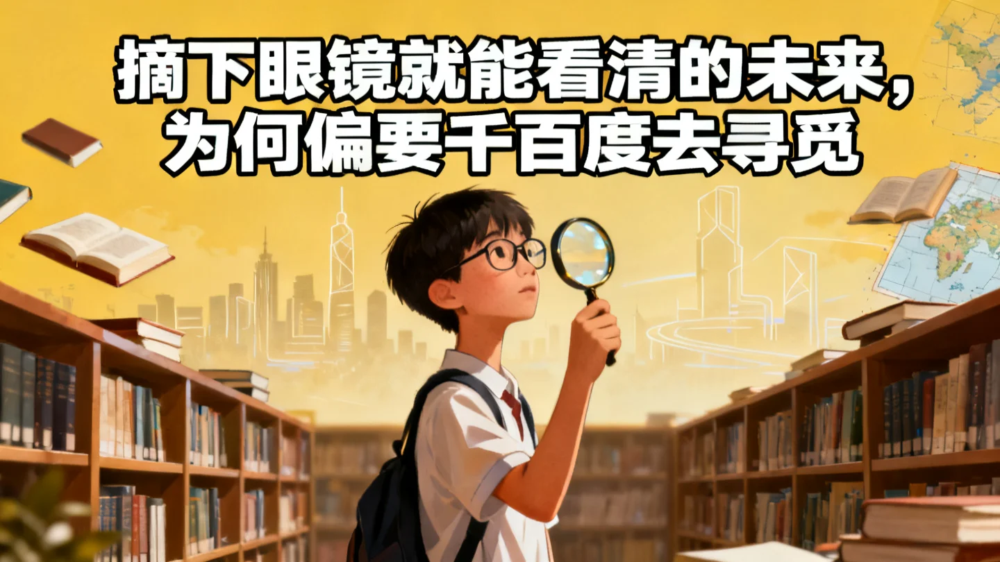 摘下眼镜就能看清的未来,为何偏要千百度去寻觅