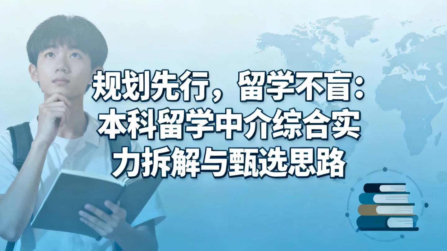 规划先行,留学不盲:本科留学中介综合实力拆解与甄选思路