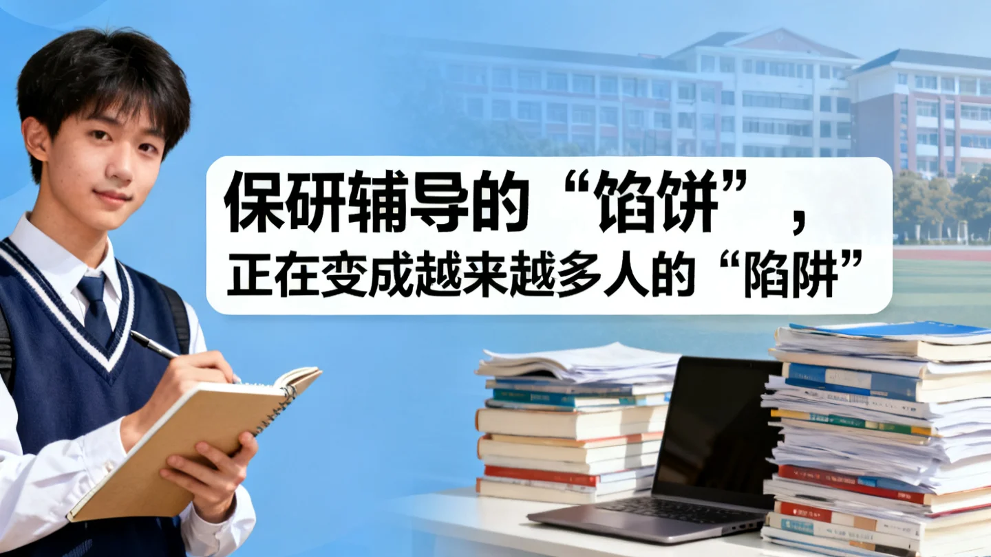 保研辅导的“馅饼”,正在变成越来越多人的“陷阱”