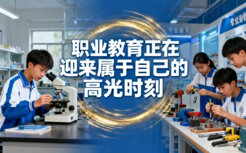 职业教育正在迎来属于自己的高光时刻