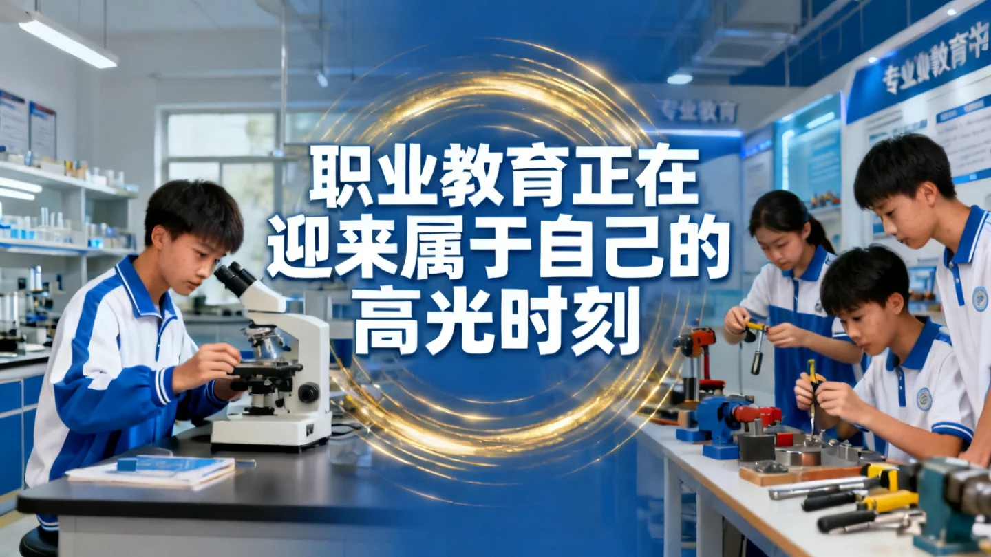 职业教育正在迎来属于自己的高光时刻