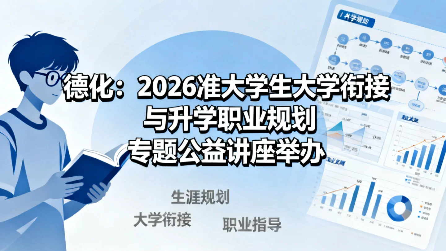 德化:2026准大学生大学衔接与升学职业规划专题公益讲座举办