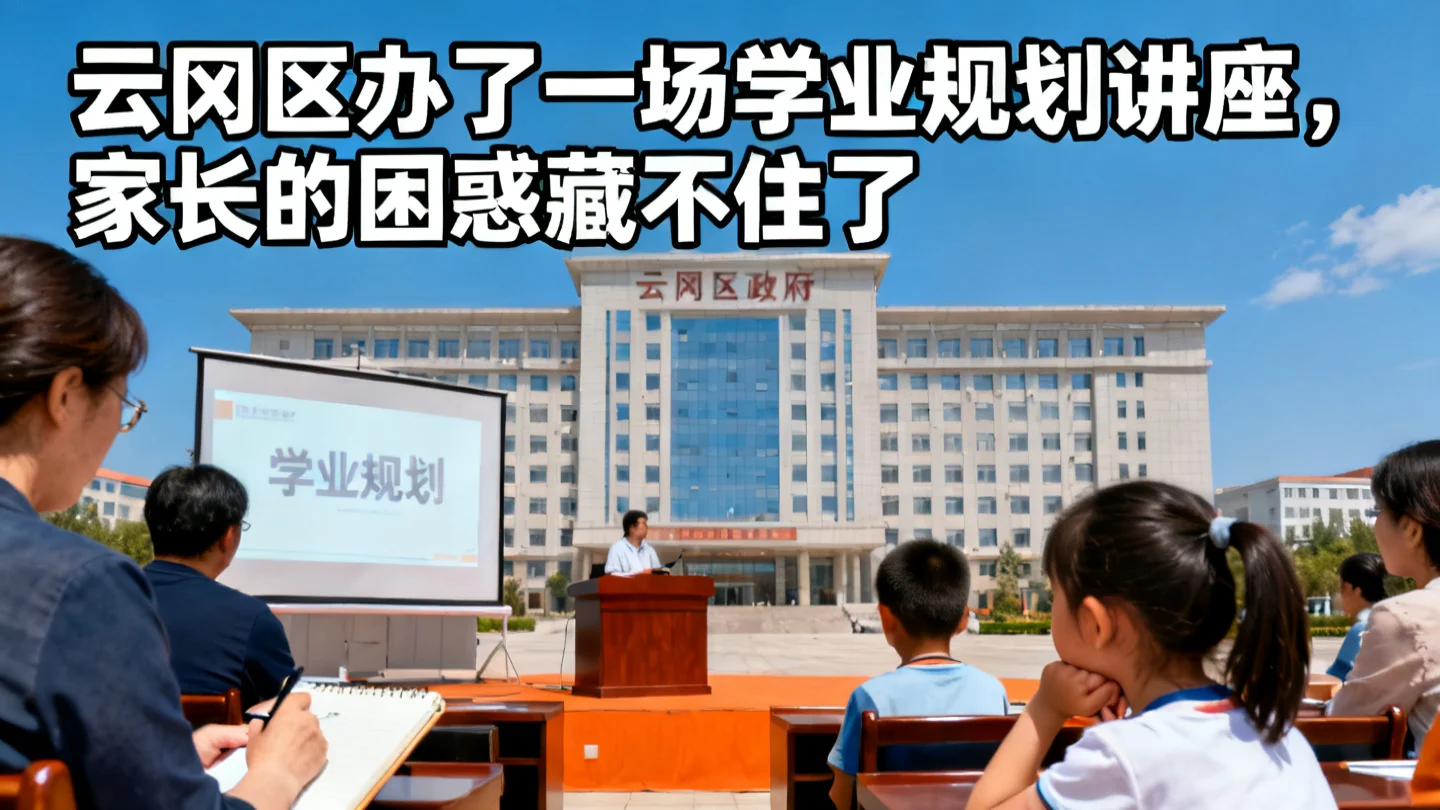 云冈区办了一场学业规划讲座，家长的困惑藏不住了